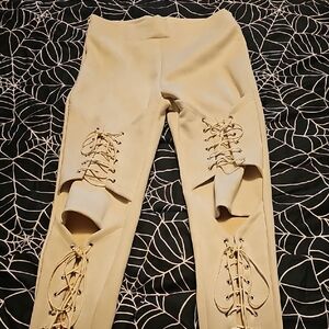 Unbranded, Faux-suede Straight Jacket Style Pants. L
